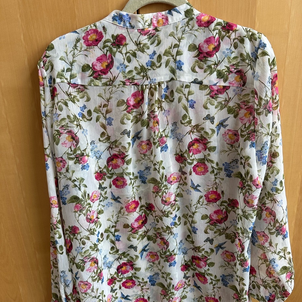 Kut from the Kloth White Cream Button Down Blouse